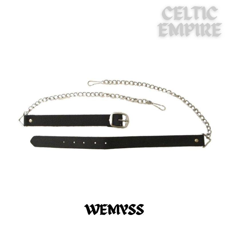 Wemyss Scottish Family Clan Badge Sporran, Leather