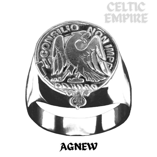 Agnew Scottish Family Clan Crest Ring