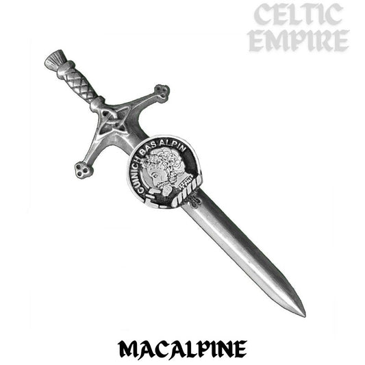 MacAlpine Family Clan Crest Kilt Pin, Scottish Pin