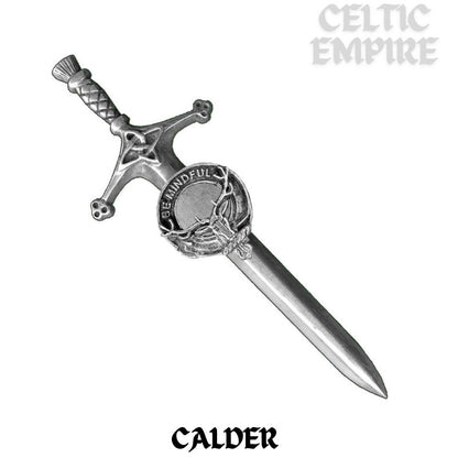 Calder Family Clan Crest Kilt Pin, Scottish Pin
