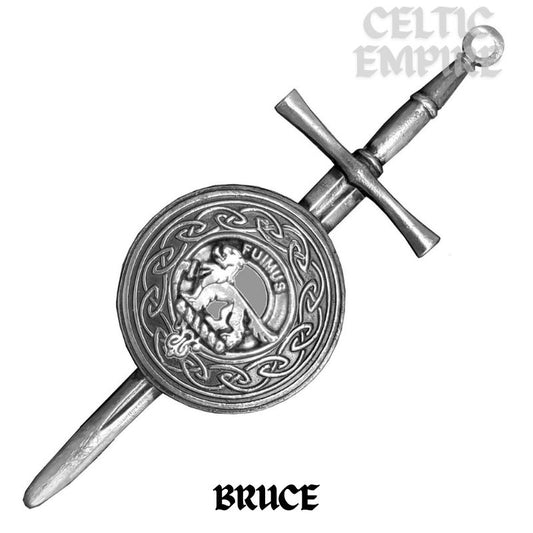 Bruce Scottish Family Clan Dirk Shield Kilt Pin