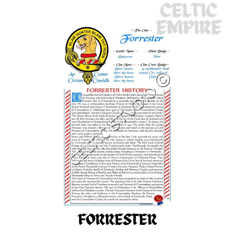 Forrester Scottish Family Clan History