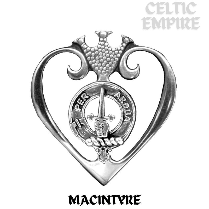 MacIntyre Family Clan Crest Luckenbooth Brooch or Pendant