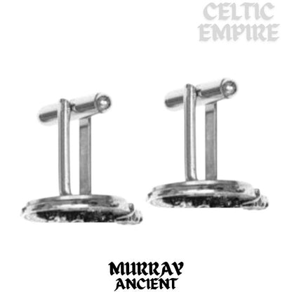 Murray (Ancient) Family Clan Crest Scottish Cufflinks; Pewter, Sterling Silver and Karat Gold