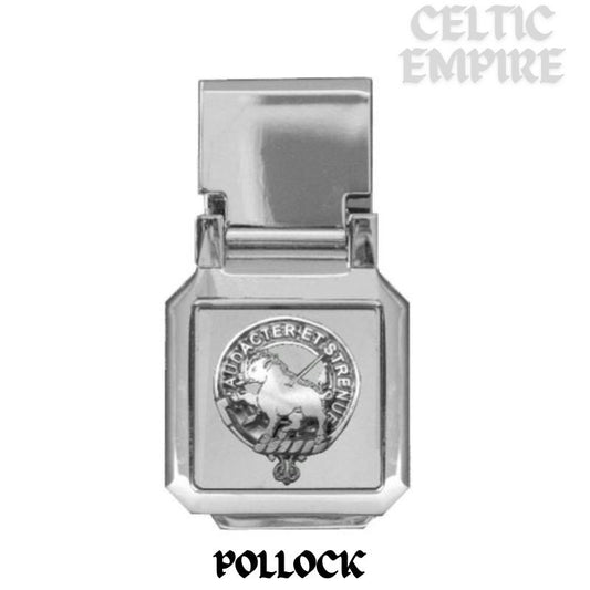 Pollock Scottish Family Clan Crest Money Clip