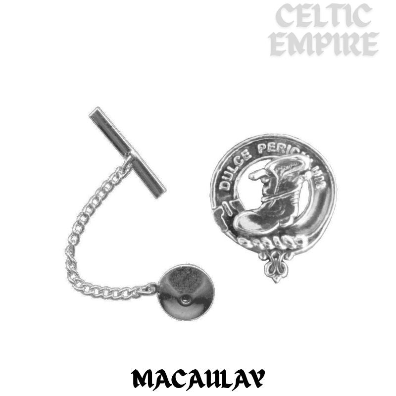 MacAulay Family Clan Crest Scottish Tie Tack/ Lapel Pin
