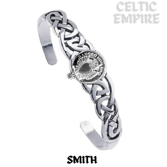Smith Family Clan Crest Celtic Cuff Bracelet