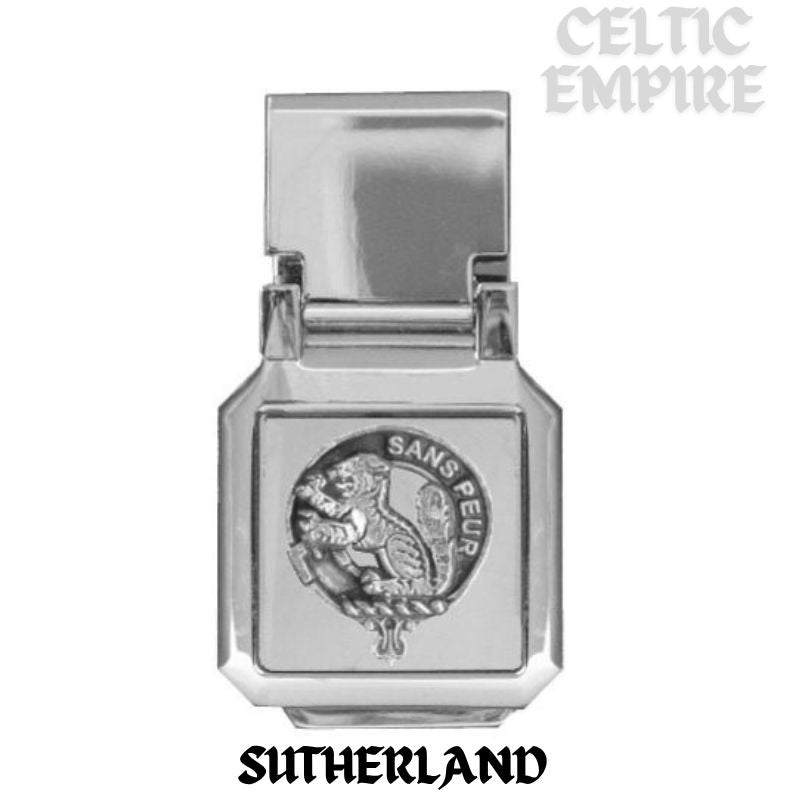 Sutherland Scottish Family Clan Crest Money Clip