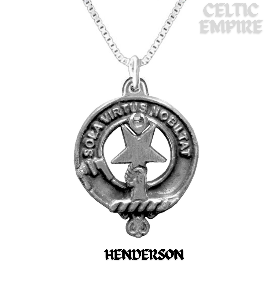 Henderson Family Clan Crest Scottish Pendant