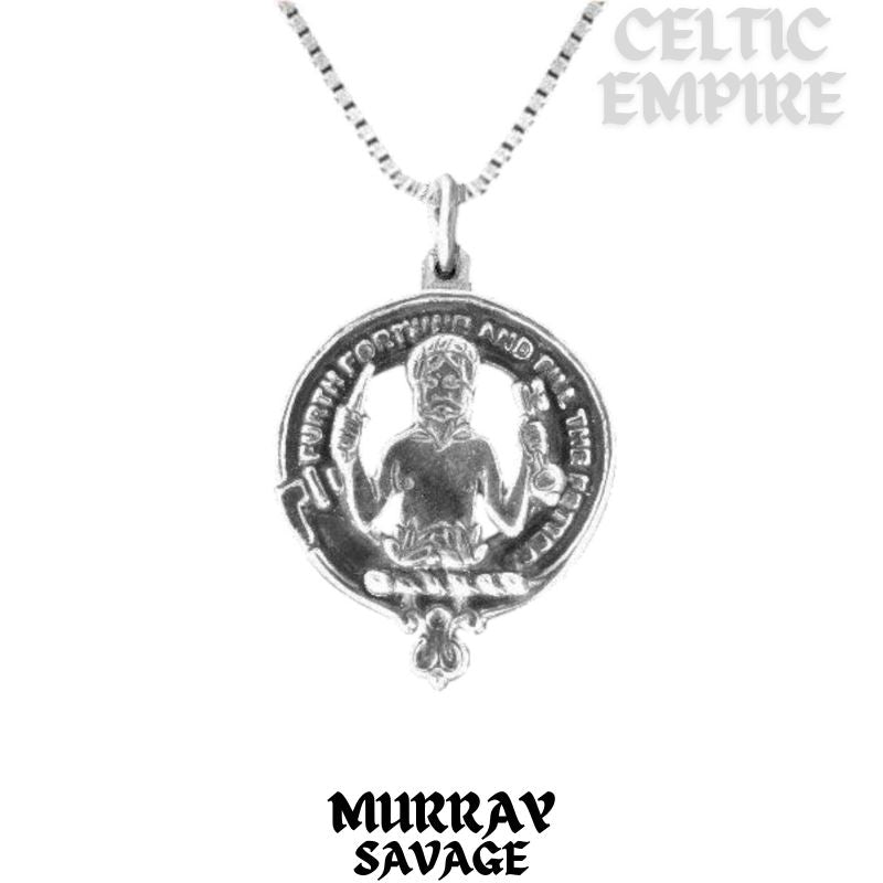 Murray  Savage Family Clan Crest Scottish Pendant