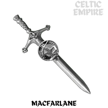 MacFarlane Family Clan Crest Kilt Pin, Scottish Pin