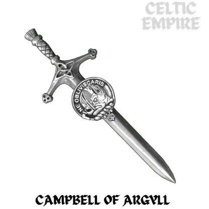 Campbell (Argyll) Family Clan Crest Kilt Pin, Scottish Pin