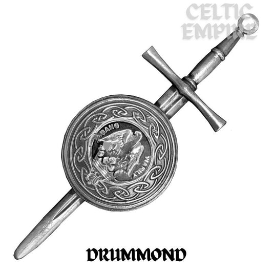 Drummond Scottish Family Clan Dirk Shield Kilt Pin