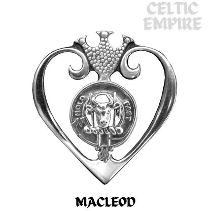 MacLeod Family Clan Crest Luckenbooth Brooch or Pendant