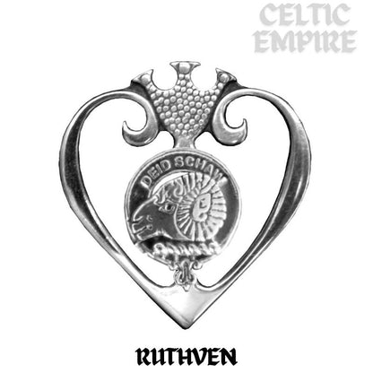 Ruthven Family Clan Crest Luckenbooth Brooch or Pendant