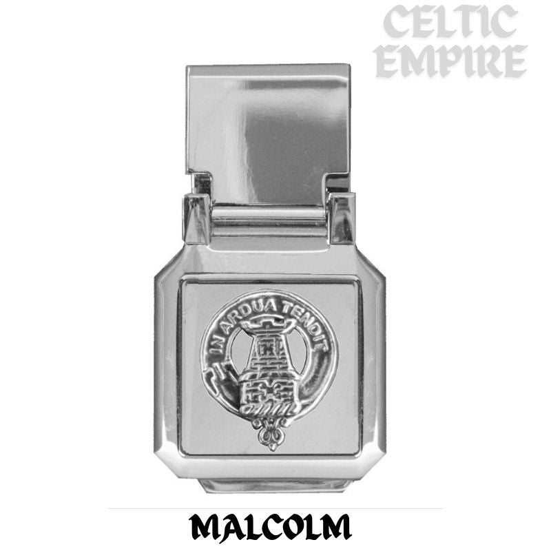 Malcolm Scottish Family Clan Crest Money Clip