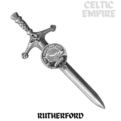 Rutherford Family Clan Crest Kilt Pin, Scottish Pin