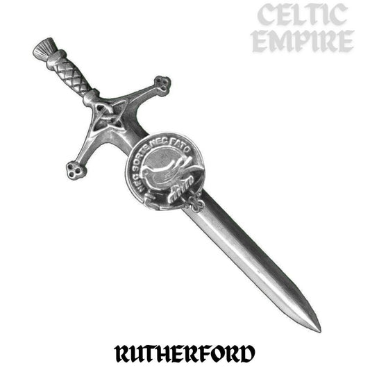 Rutherford Family Clan Crest Kilt Pin, Scottish Pin