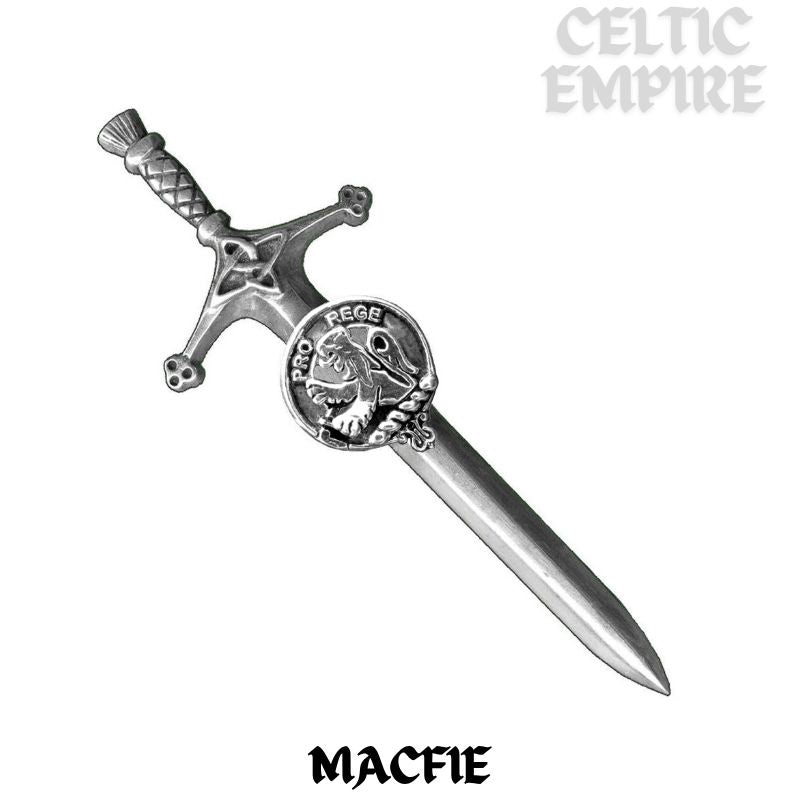 MacFie Family Clan Crest Kilt Pin, Scottish Pin