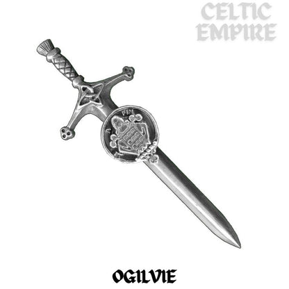Ogilvie Family Clan Crest Kilt Pin, Scottish Pin