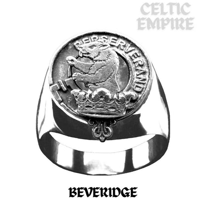 Beveridge Scottish Family Clan Crest Ring