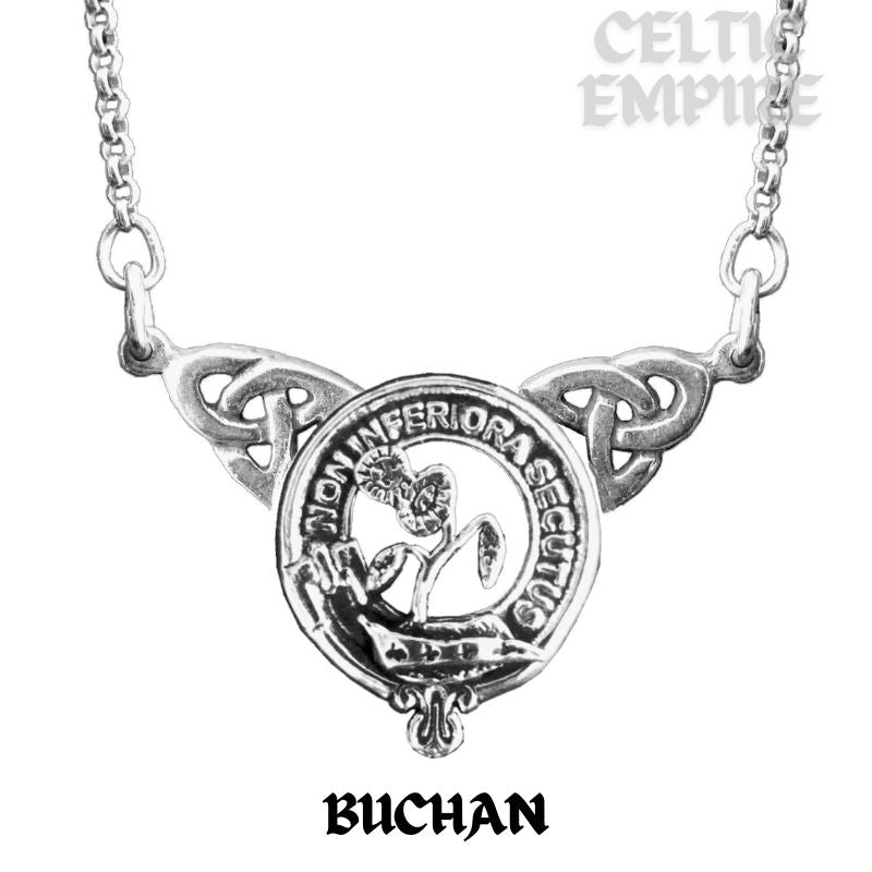 Buchan Family Clan Crest Double Drop Pendant