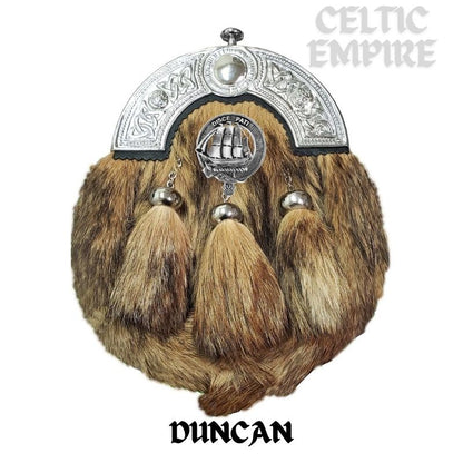 Duncan Scottish Family Clan Crest Badge Dress Fur Sporran