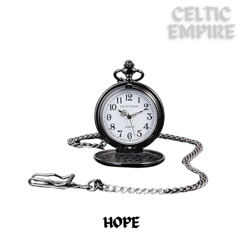 Hope Scottish Family Clan Crest Pocket Watch