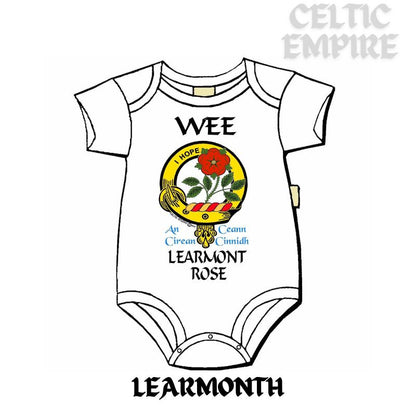 Learmonth Rose Scottish Family Clan Crest Baby Jumper