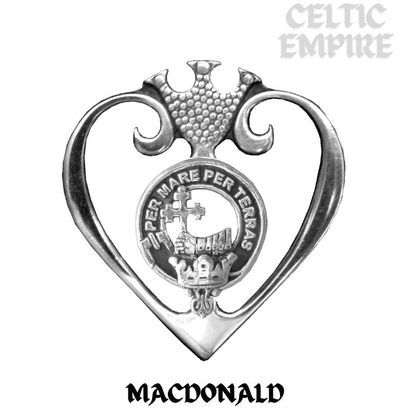 MacDonald Family Clan Crest Luckenbooth Brooch or Pendant