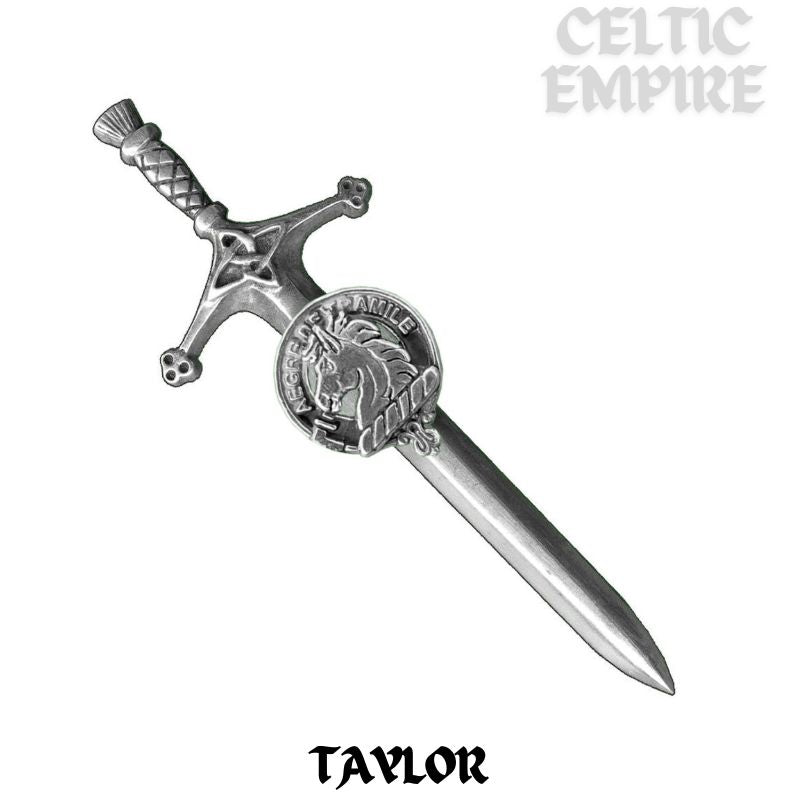 Taylor Family Clan Crest Kilt Pin, Scottish Pin