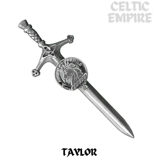 Taylor Family Clan Crest Kilt Pin, Scottish Pin