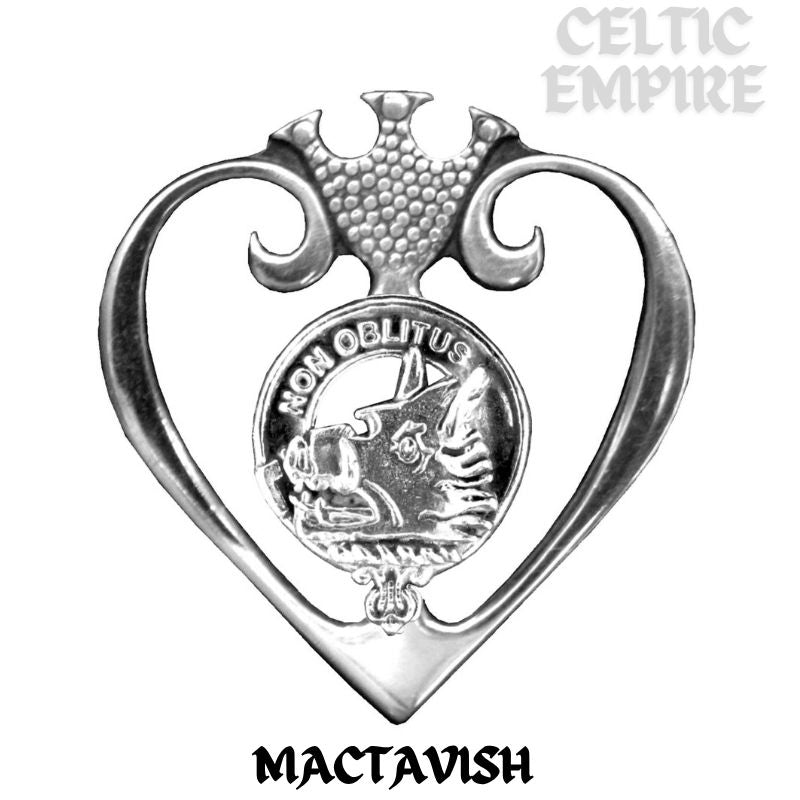 MacTavish Family Clan Crest Luckenbooth Brooch or Pendant