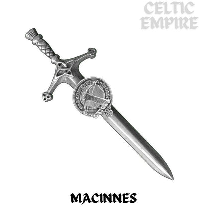 MacInnes Family Clan Crest Kilt Pin, Scottish Pin