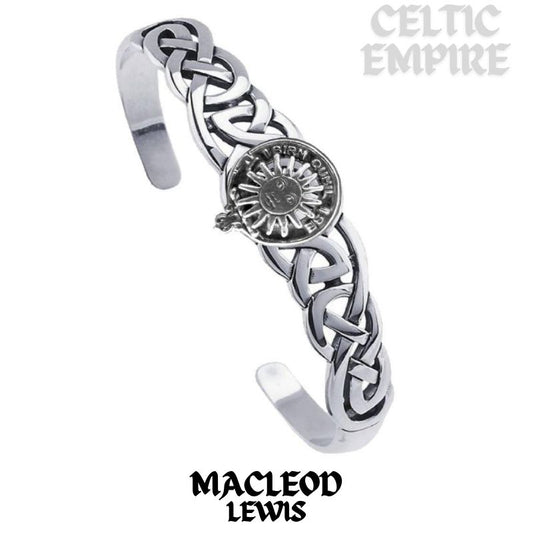 MacLeod (Lewis) Family Clan Crest Celtic Cuff Bracelet