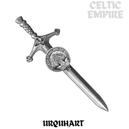 Urquhart Family Clan Crest Kilt Pin, Scottish Pin