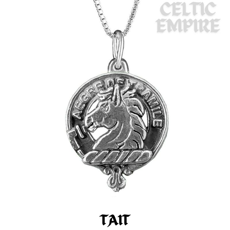 Tait Family Clan Crest Scottish Pendant
