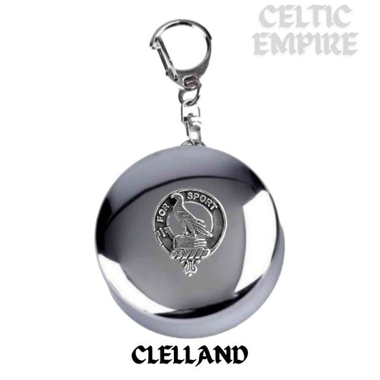 Clelland Scottish Family Clan Crest Folding Cup Key Chain