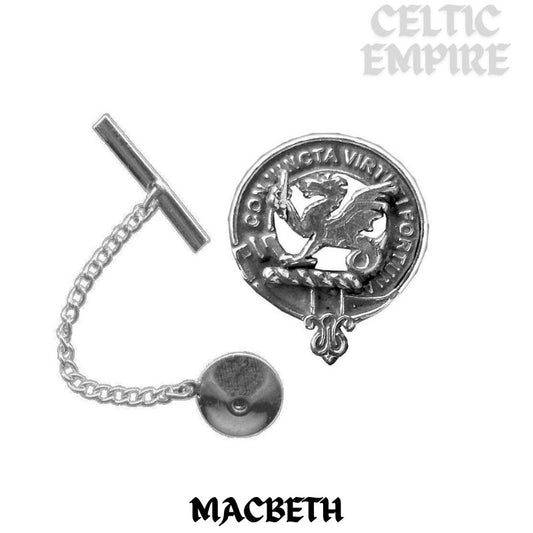 MacBeth Family Clan Crest Scottish Tie Tack/ Lapel Pin