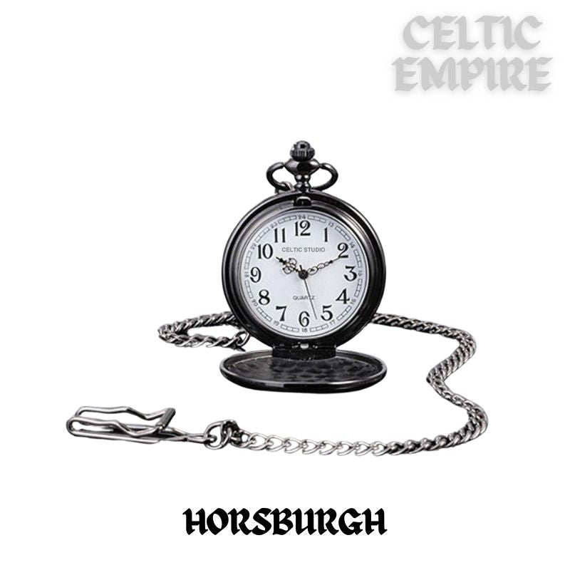 Horsburgh Scottish Family Clan Crest Pocket Watch