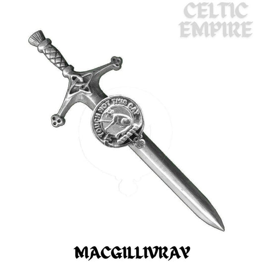 MacGillivray Family Clan Crest Kilt Pin, Scottish Pin