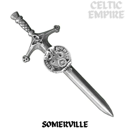 Somerville Family Clan Crest Kilt Pin, Scottish Pin