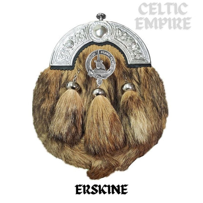 Erskine Scottish Family Clan Crest Badge Dress Fur Sporran