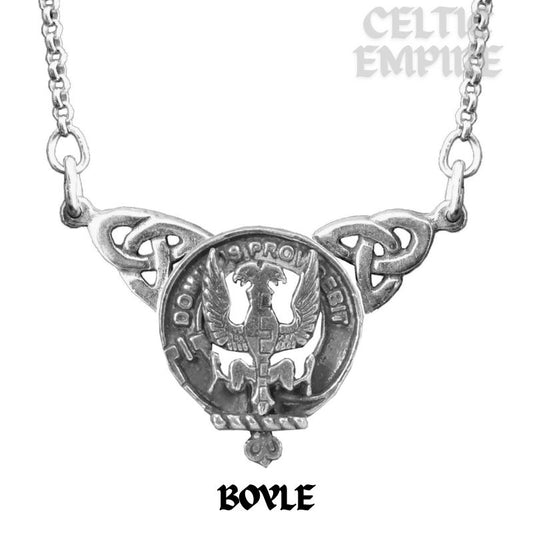 Boyle Family Clan Crest Double Drop Pendant