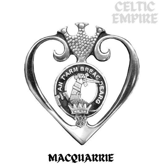 MacQuarrie Family Clan Crest Luckenbooth Brooch or Pendant