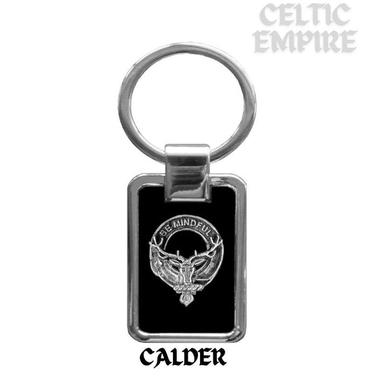 Calder Family Clan Black Stainless Key Ring