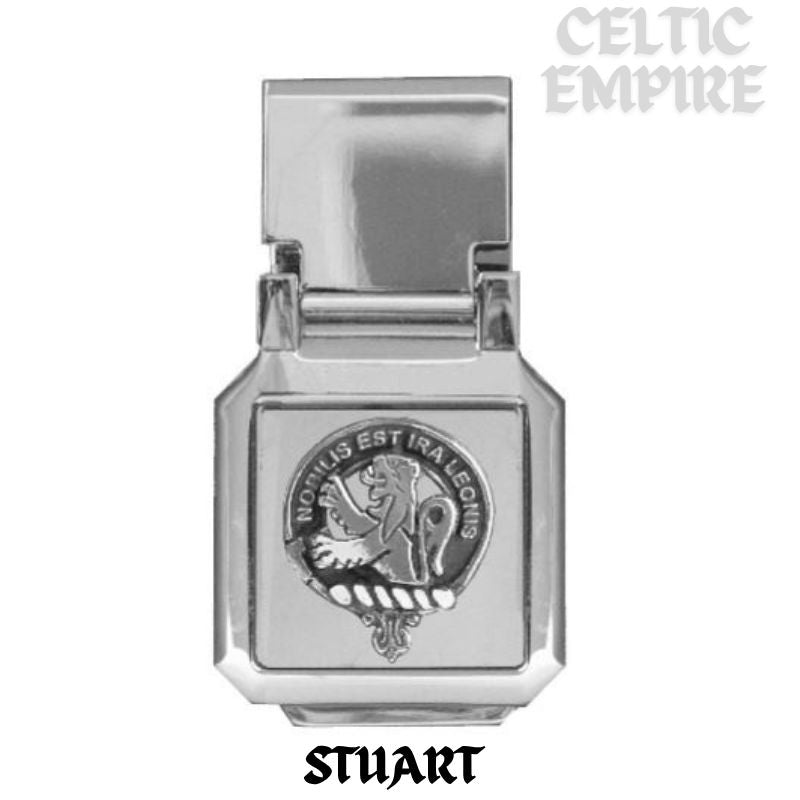 Stuart Scottish Family Clan Crest Money Clip