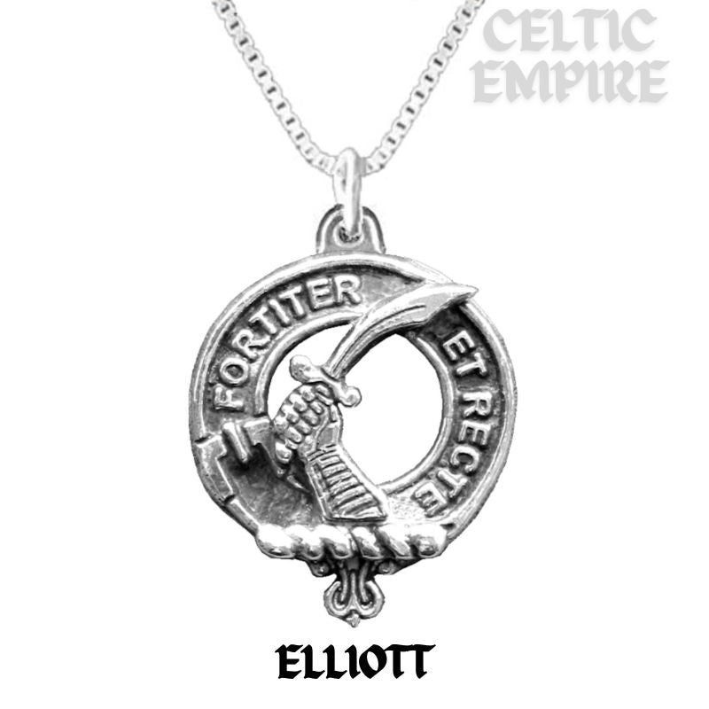 Elliot Family Clan Crest Scottish Pendant