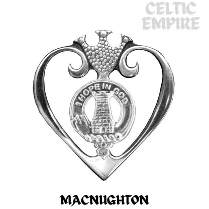 MacNaughton Family Clan Crest Luckenbooth Brooch or Pendant