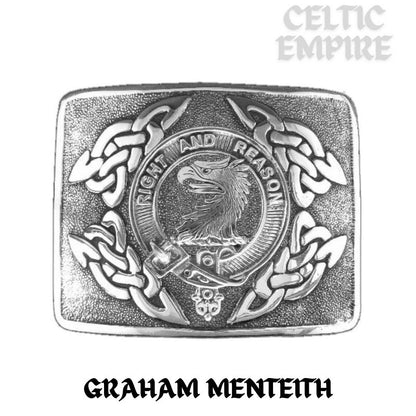 Graham (Menteith) Family Clan Crest Interlace Kilt Belt Buckle